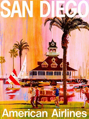 $9.99 • Buy San Diego Coronado California United States Travel Advertisement Art Poster