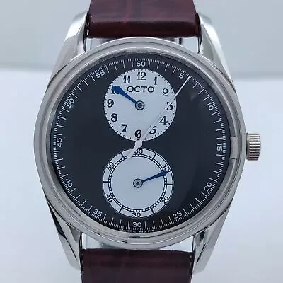 OCTO Doctor's Regulator Hand Wind Cal.FHF200 Men's Steel Vintage Wrist Watch • $1158.86