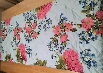 $23.99 • Buy RT Designer Collection Blue Pink Hydrangea Floral Diamond Quilted King Shams 