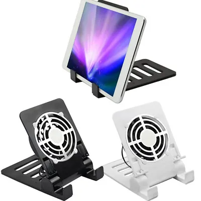 $20.86 • Buy USB Phone Fan Quiet Cooling Pad Radiator Foldable Holder Stand For IPhone IPad