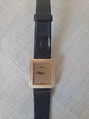Vintage Piaget Protocole Women's Black / 18K Watch #4154: Price Is Firm • $2150
