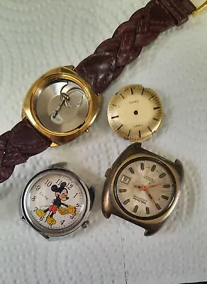 Vintage Mens Watch Lot Parts Or Repair • $11