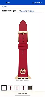 Michael Kors Red 38/40mm Band For Apple Watch • $50