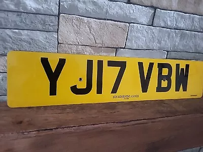 Genuine Uk Great Britain License Plate Rear Yj17 Vbw  • $19.99