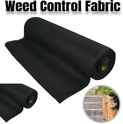 Heavy Duty Weed Control Fabric Membrane Garden Landscape Ground Cover Sheet • £3.79