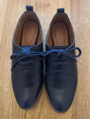 SEASALT Eddystone Navy Leather Lace Up Brogues Size 38 UK 5 • £20