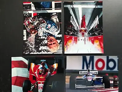 4 Vintage Press Photo 10 X8  Jacques Villeneuve Williams 1997 & 1998 Formula 1 • £79.95