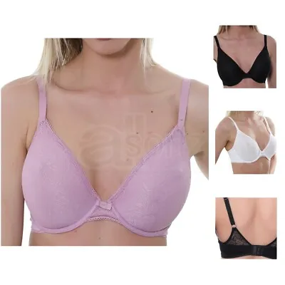Underwired Plunge Bra Ex M S Non-Padded New Ladies Womens Lingerie Lace Uk Size • £12.99