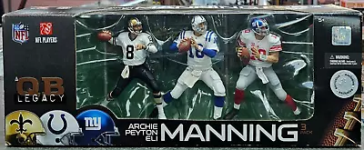 QB Legacy Archi Peyton Eli Manning Figure Set MISB McFarlane Toys 2009 • $79.99