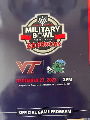 2023 Military Bowl Official Game Ncaa Program Virginia Tech Tulane December 27th • $24.89