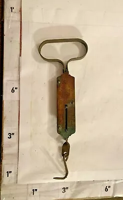 Early Handheld Meat Spike Scale Brass Star 3 Pat Jan 6 1891 Jan 26 1892 24 Lb • $7.50