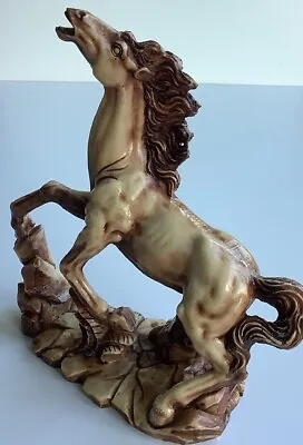 Vintage Horse Statue By A. Giannetti Italy - 28cm Tall X 27cm Long - VGC • £14