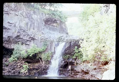 1980 Slide Waterfall Old Arch Bridge Waterfall Hana Maui Hawaii #2347 • $9.95