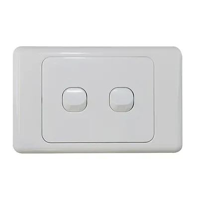 10 X 2 Gang Double Wall Switch - 2 Way Switching - Electrical Light Switch - SAA • $28.99