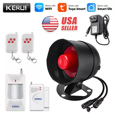 KERUI Wireless WiFi Alarm System Home Security Alert Tuya App Control Burglar  • $32.99