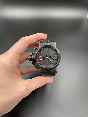 Oakley Gearbox Stealth Black/Red Watch New • $712.50