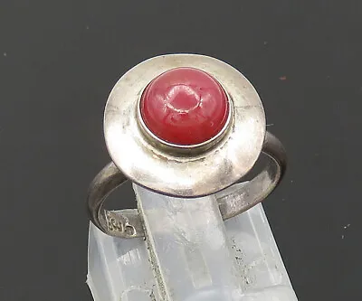 $39.05 • Buy TAXCO 925 Sterling Silver - Vintage Cabochon Carnelian Band Ring Sz 5 - RG21316