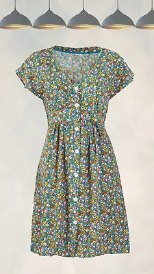 Ex Frugi Women’s Kate Maternity And Nursing Tea Dress In Camper Wild Floral • £26.95