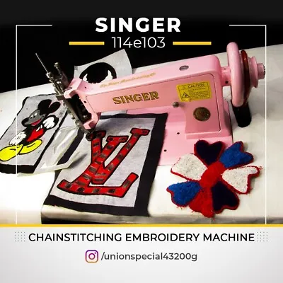 Singer 114e103 Chain Stitch Embroidery Machine Same Singer 114w103 • £2135.36