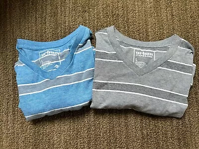 Lot Of 2 Men’s Urban Pipeline V-neck T-shirts Size Large EUC • $8.99