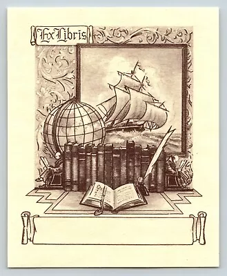 45 Vintage Antioch  Bookplates Globe Ship Books Ex Libris   P3 • $39.95