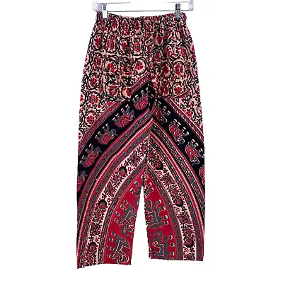 Boho Harem Elephant Yoga Pants One Size Meditation Hippie Cozy Gypsy Elastic • $9.99