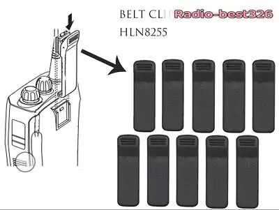 10*HLN8255  Belt Clip For NNTN4497 CP200D CP200 PR400 EP450 CP150 Portable Radio • $23.90