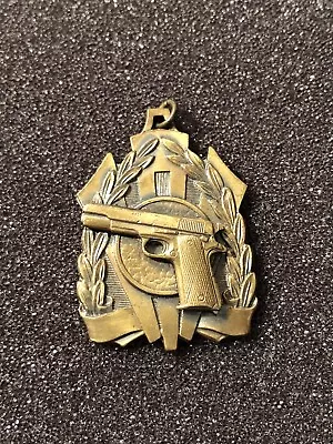 Vintage Blackington WW2 Colt M1911 Handgun Pistol Marksman Badge Award • $12