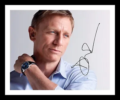 Daniel Craig Autograph Signed & Framed Photo Print • £19.99