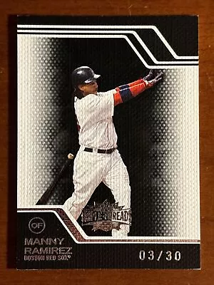 Manny Ramirez 2008 TOPPS TRIPLE THREADS #122 BLACK PARALLEL 03/30 • $8.50