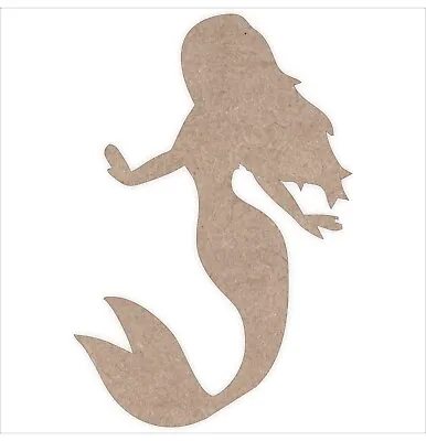 Mermaid Fairy MDF Craft Shapes Wooden Blank Gift Tags Decoration Embellishments • £0.99