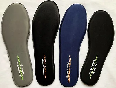 $9.50 • Buy Skechers Memory Foam Gel Infused Rebound Insoles Footbed Insert Mens 6-15 /wide