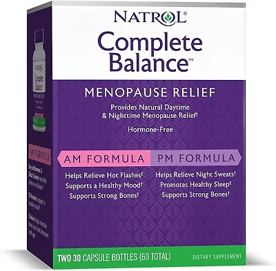 Natrol Complete Balance AM/PM Formula 60 Caps Total • $14.99