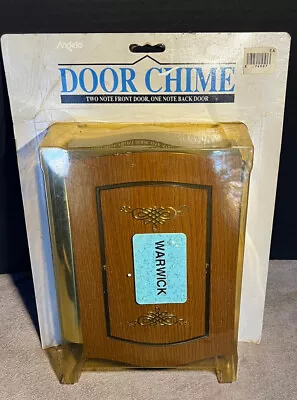 Angelo 76007 Two Note Front Door One Note Back Door Bell Chime Faux Walnut Grain • $24.99