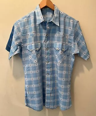 Vintage Levis Western Wear? Pearl Snap Button Shirt Sanforized  1950s  Size 15 • $24.99