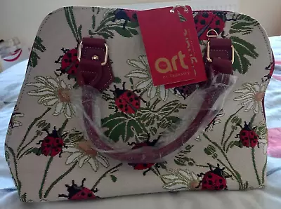 Signare Art Of Tapestry Ladybirds Top-handle Shoulder Bag & Removable Strap - Bn • £34.95