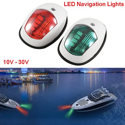 $32.95 • Buy Marine Boat Yacht Port/Starboard LED Navigation Lights Green Red Side Light