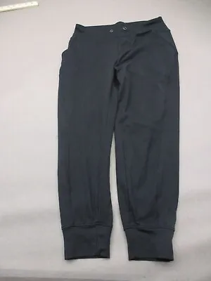 MARIKA Size S Womens Black Elastic Waist Pocket Jogger Cropped Track Pants 329 • $10