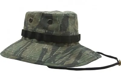 US Vintage Army Vietnam Style Hat Boonie Tiger Stripe Camouflage Tigerstripe L • $21.25