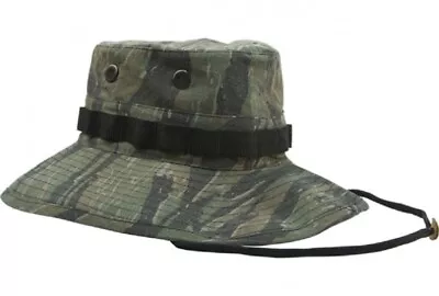 US Vintage Army Vietnam Style Hat Boonie Tiger Stripe Camouflage Tigerstripe S • $21.25