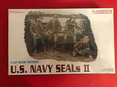 Dragon 3316 1:35 Scale ‘NAM’ Series U.S. NAVY SEALs II 4 Figures SEALED • $19.75