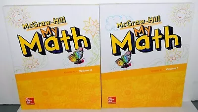McGraw Hill My Math Grade K Volumes 1 & 2 Set Student Ed Home Or School 2018 New • $23.99
