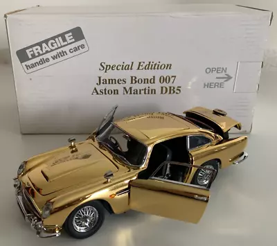 Danbury Mint 1:24 Aston Martin Db5 James Bond Gold Plated Model Special Edition • £295