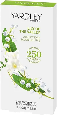 Yardley London Lily Of The Valley Soap 100 G 3-Unit Y7410053-6 • £11.04