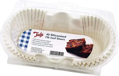 Tala Non Stick Loaf Tin Cake Cases Liners Pk40 1LB 10A 05201 • £10.99