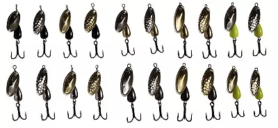  20 Piece Trout Fishing Inline Spinner Set Panther Martin Style Multiple Colors • $69.95