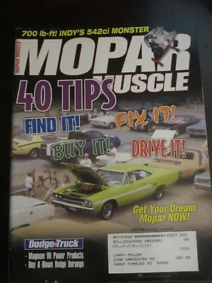 Mopar Muscle Magazine April 2000 40 Tips Dodge Truck (Z) • $4.99