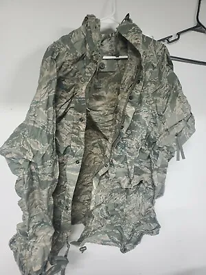 $40 • Buy US Military Tiger Stripe Abu Cam Rainsuit Jacket  Large Orc Parka Improved Rain