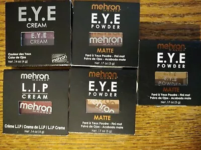 Lot Of 5 Mehron Makeup Lot Eye Powder Lip Cream • $34.99