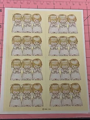 Vintage Hallmark Stickers Angels Trio Ruth Morehead 1 Sheet  • $3.25